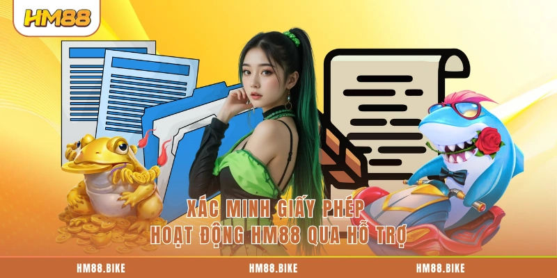 Xác minh giấy phép hoạt động HM88 qua hỗ trợ